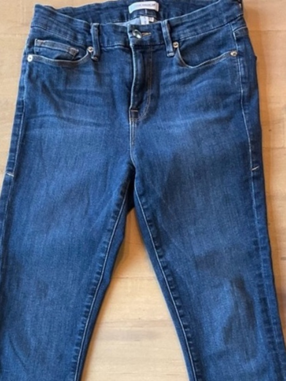 Good American Good Legs High-Rise Women’s Jeans in Dark Blue Denim